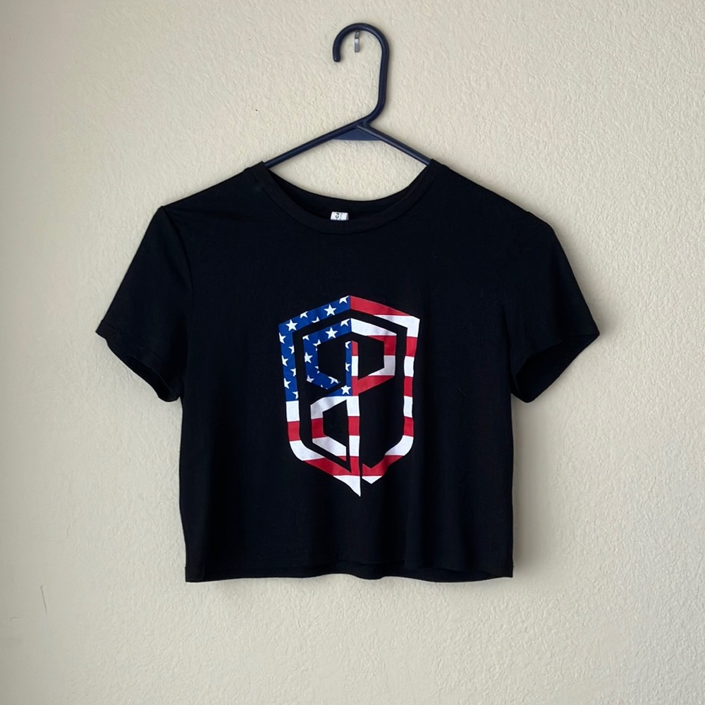 Born Primitive American flag crop top